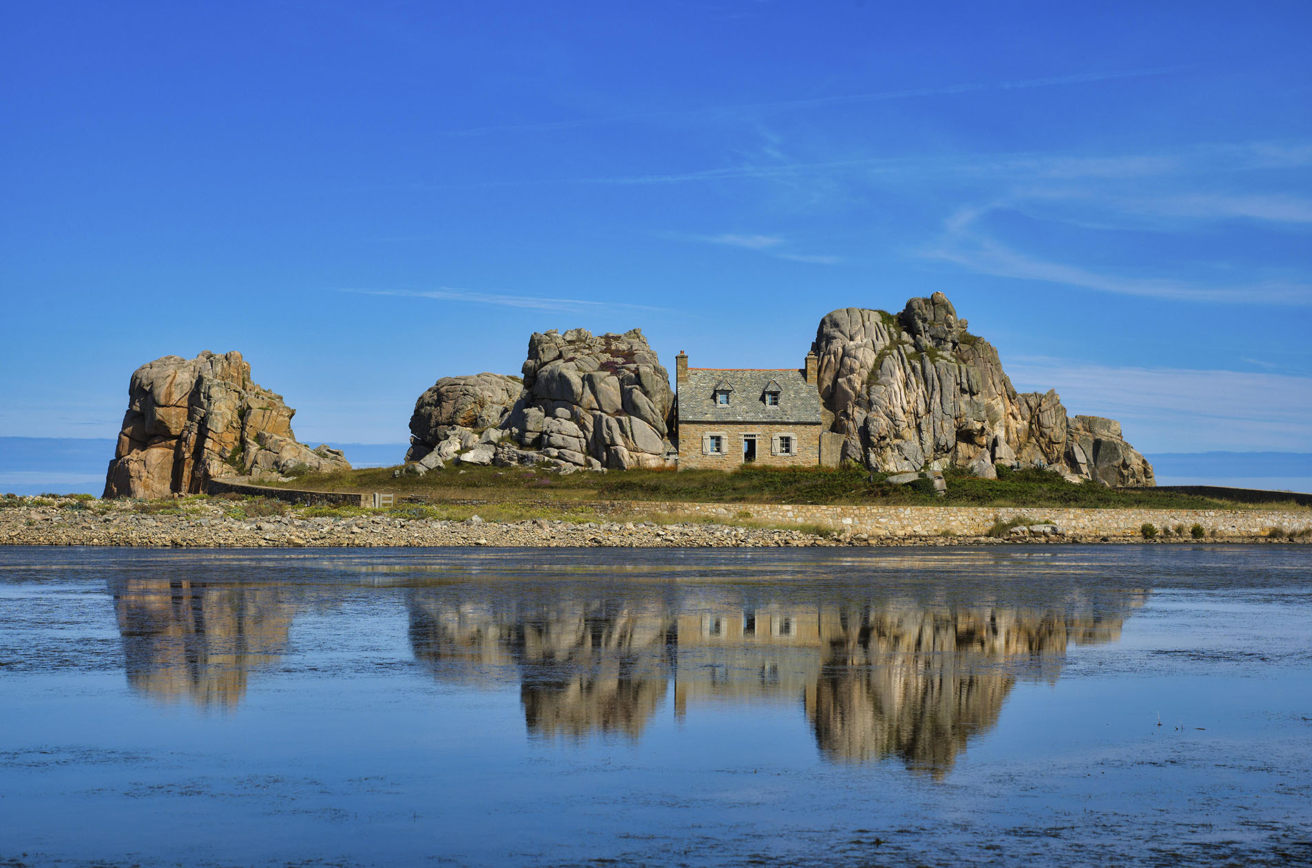 House between rocks